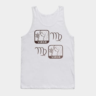 Virgo Birth Sign - Brown Tank Top